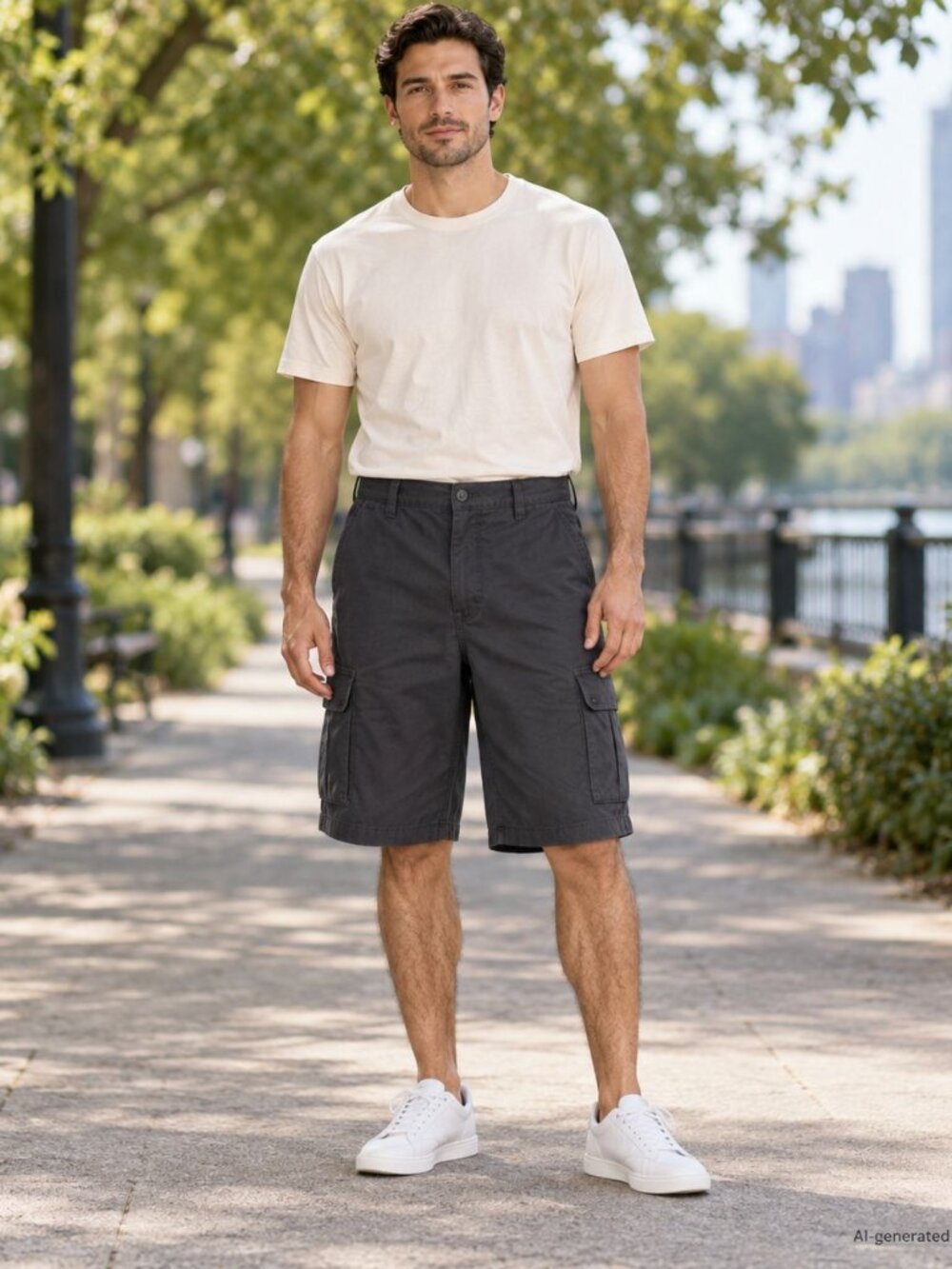 Dickies Mens Cargo Shorts Size 36 Gray Utility Streetwear Skater